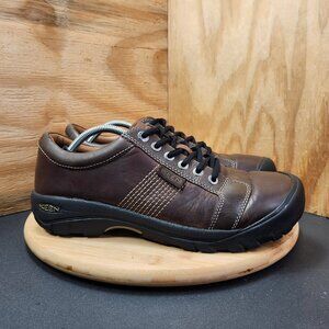 Keen Austin Mens Brown Leather Shoes Size 12